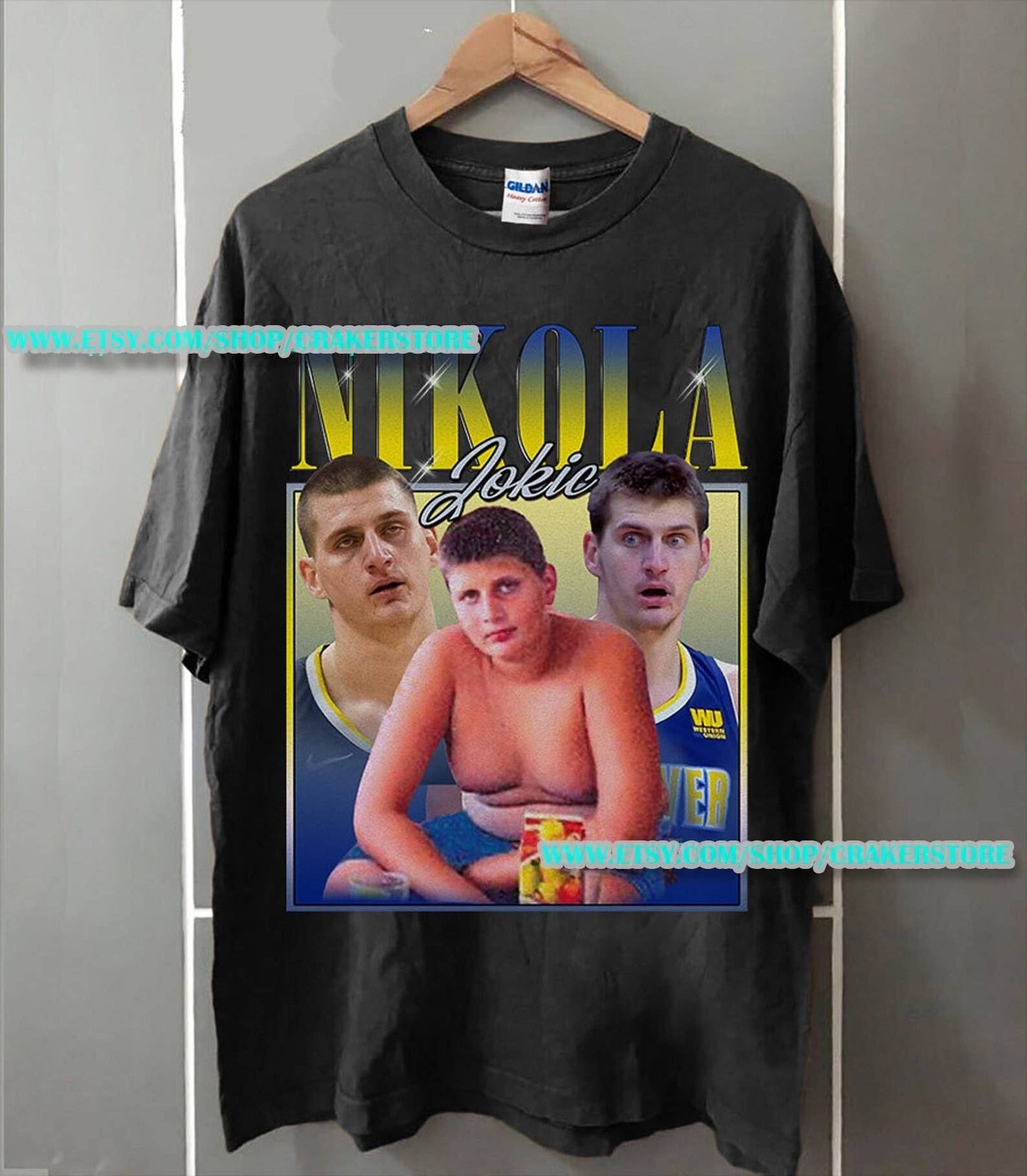 Nikola Jokic Retro 90S Graphic Basketball Shirt Unisex