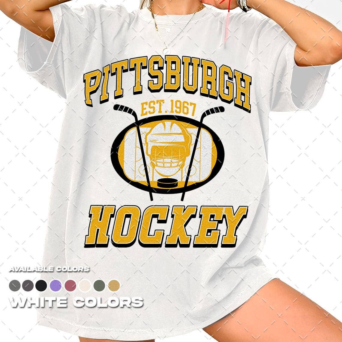 Pittsburgh Penguins Vintage Hockey Team Gameday T-Shirt