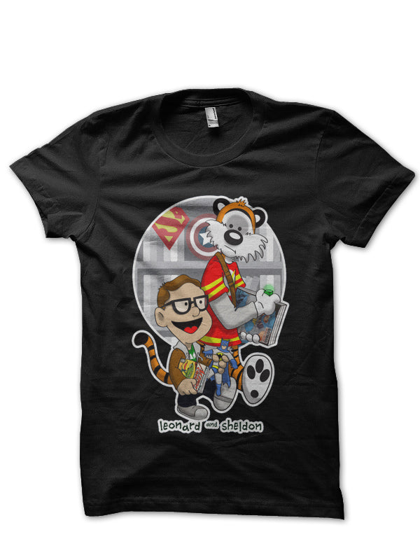 Leonard & Sheldon Black Tee