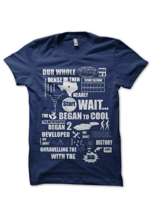 Big Bang Theory Navy Blue Tee