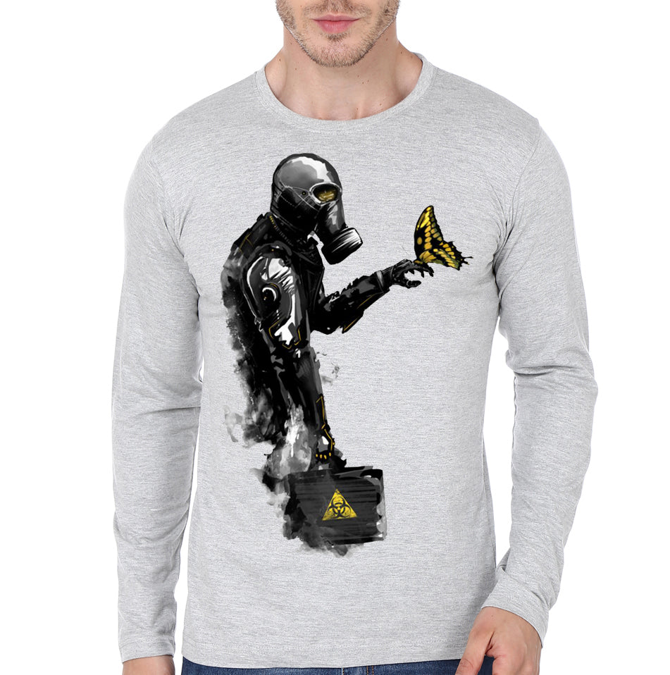 Biohazard White Full Sleeve Tee (Grey Available)