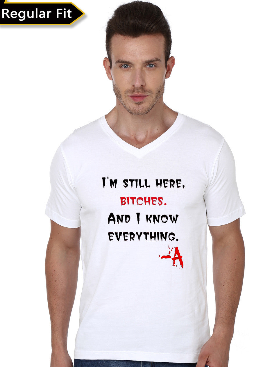 I’m Still Here Bitches V-Neck T-Shirt