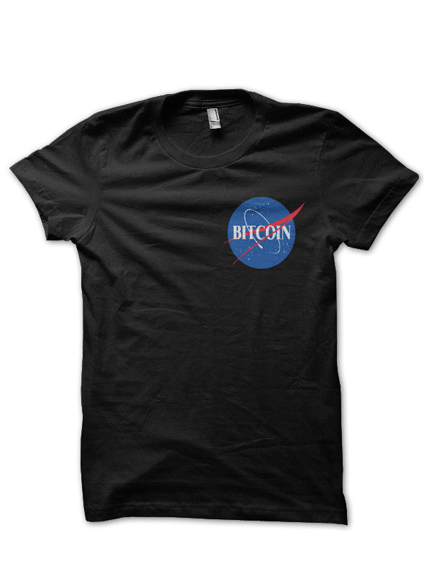 Bitcoin NASA Black T-Shirt