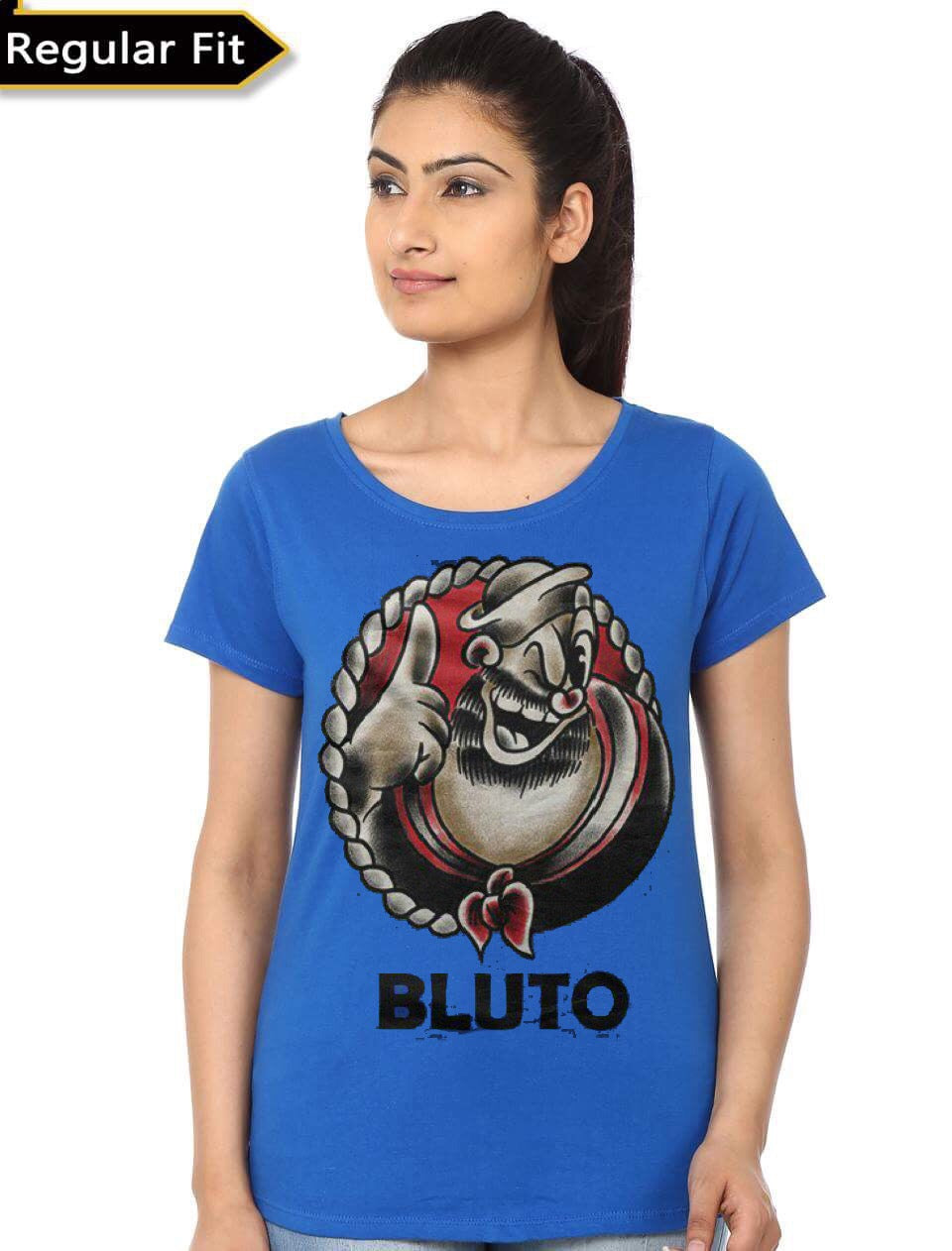 Popeye Bluto Blue Girl’s T-Shirt