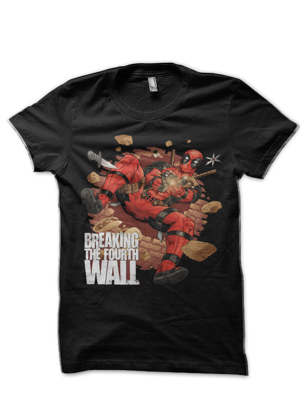 Deadpool Breaking The Wall T-Shirt