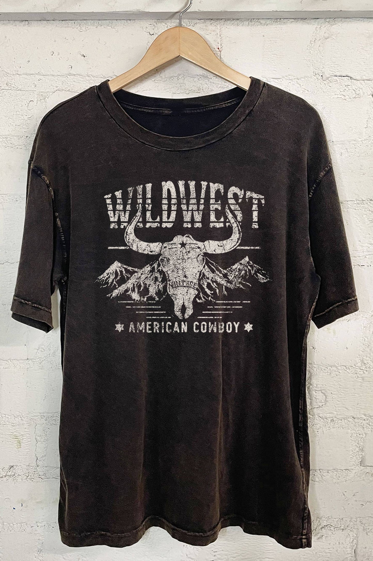 100% Cotton Oversized Vintage Print Tee MWO-H0094