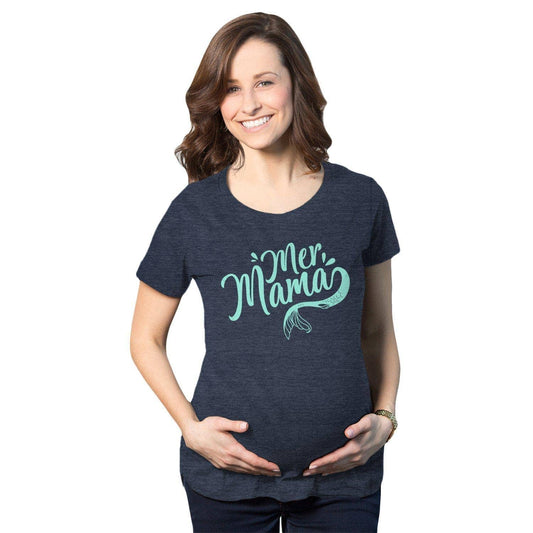 Mermama Maternity Tshirt Sarcastic Graphic Tee Pregnancy T