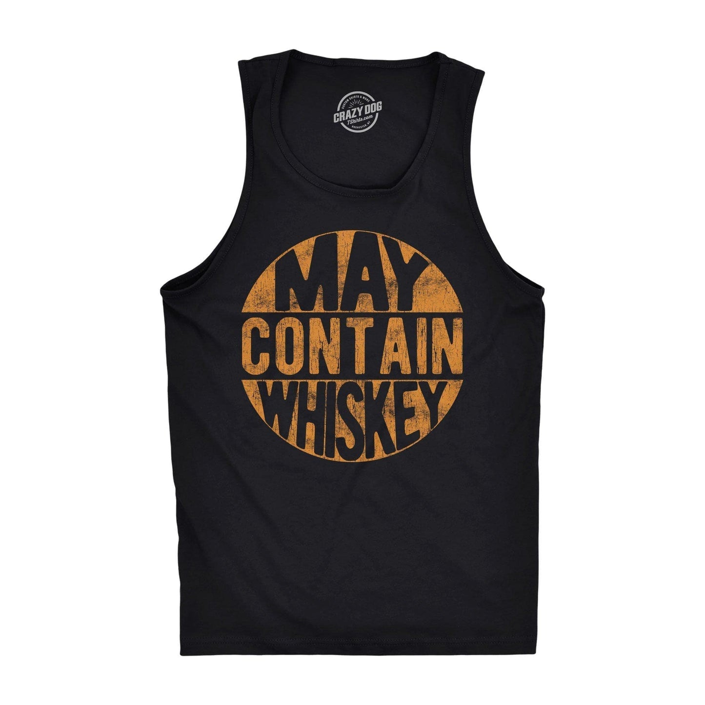 May Contain Whiskey Men's Tank Top Drinking Graphic Tank