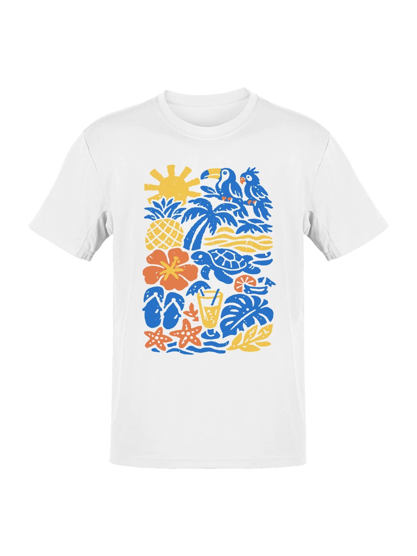 Tropical Paradise Vibes Art Design Men's T-Shirt