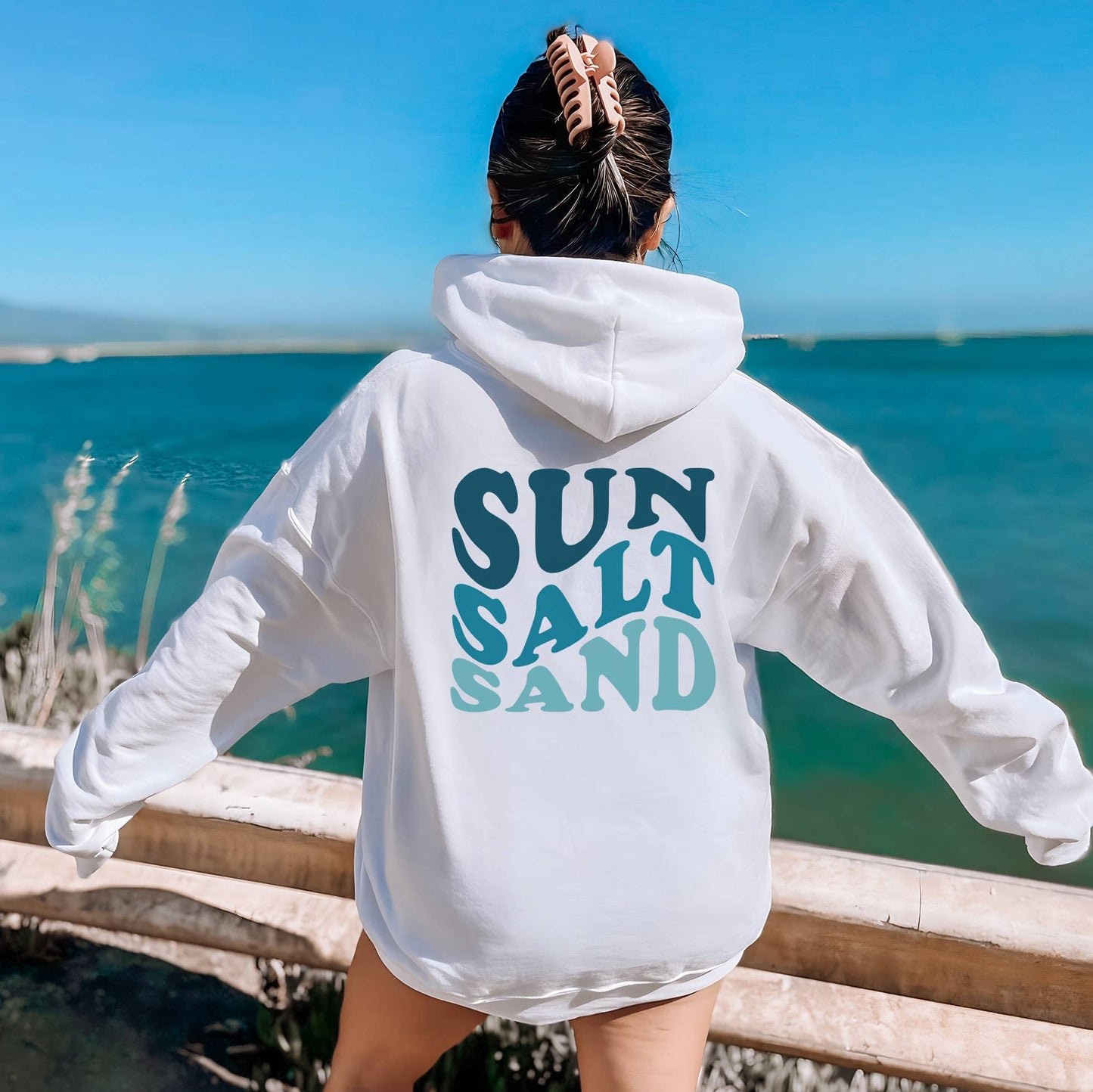 Sun Salt Sand Hoodie | Beach | Sizes S-2XL