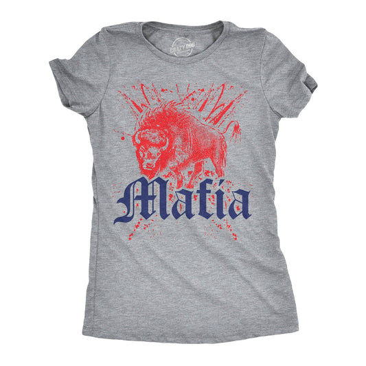Buffalo Mafia Women's Tshirt Football Graphic Tee Western