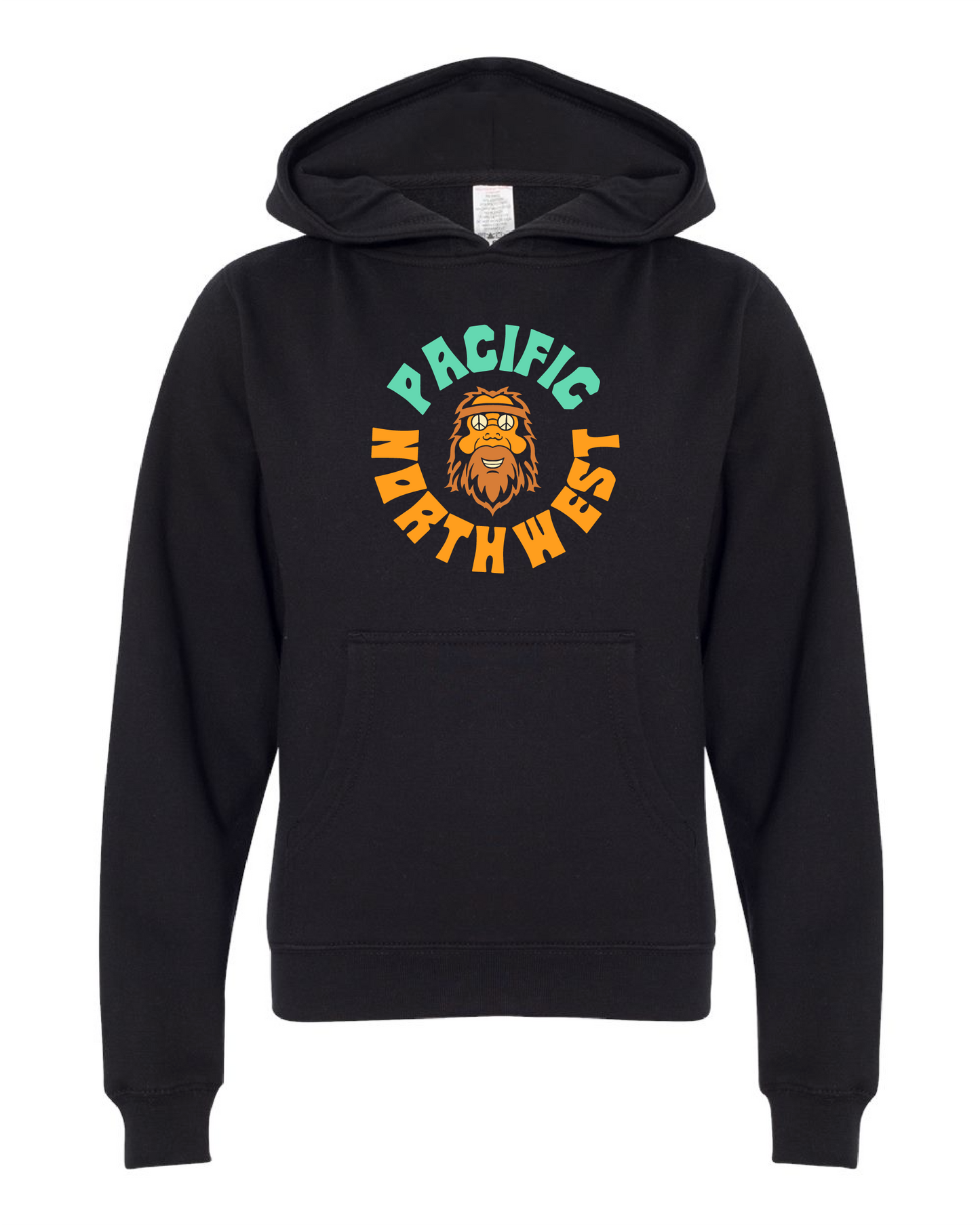 Kids Groovy Sasquatch Hoodie Black