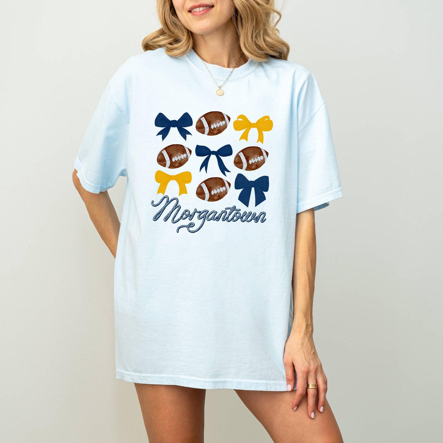 Morgantown, Football Shirt, Bows, Gameday, Game Day Tshirt