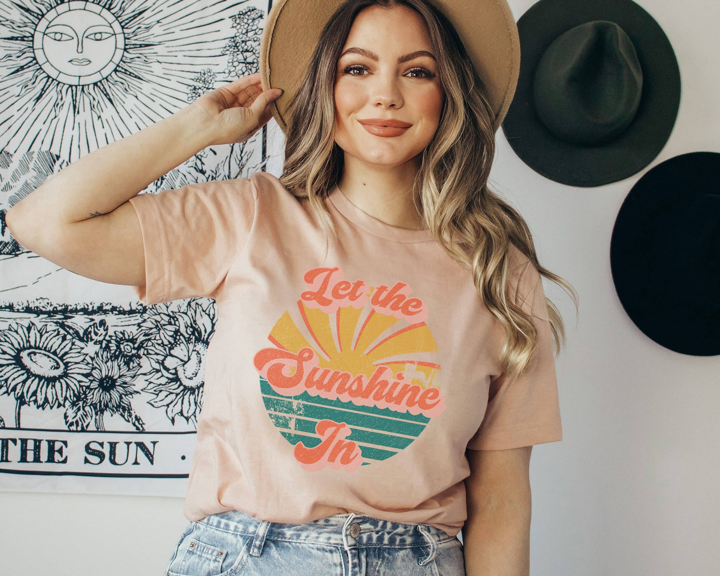 Let the Sunshine in Retro Tee | Beachy Vibes Tee
