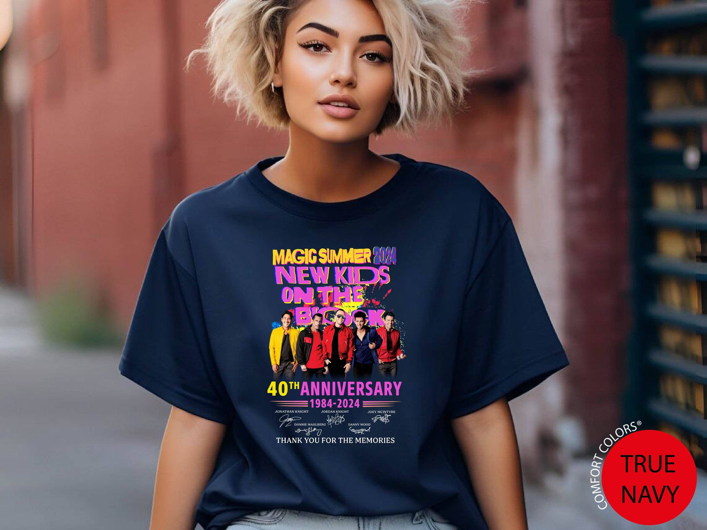 New Kids On the Block Magic Summer 1990 Tour Tee with Specia