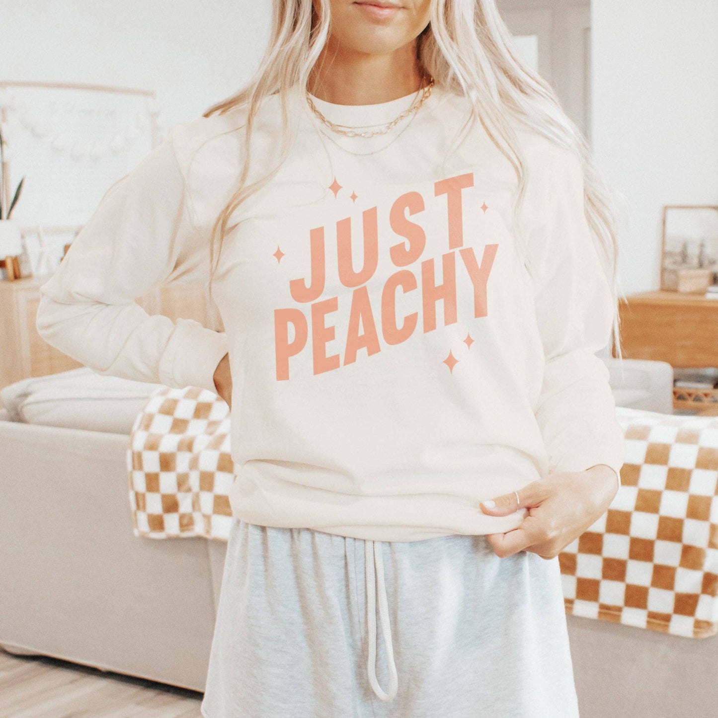 Just Peachy Long Sleeve Tee
