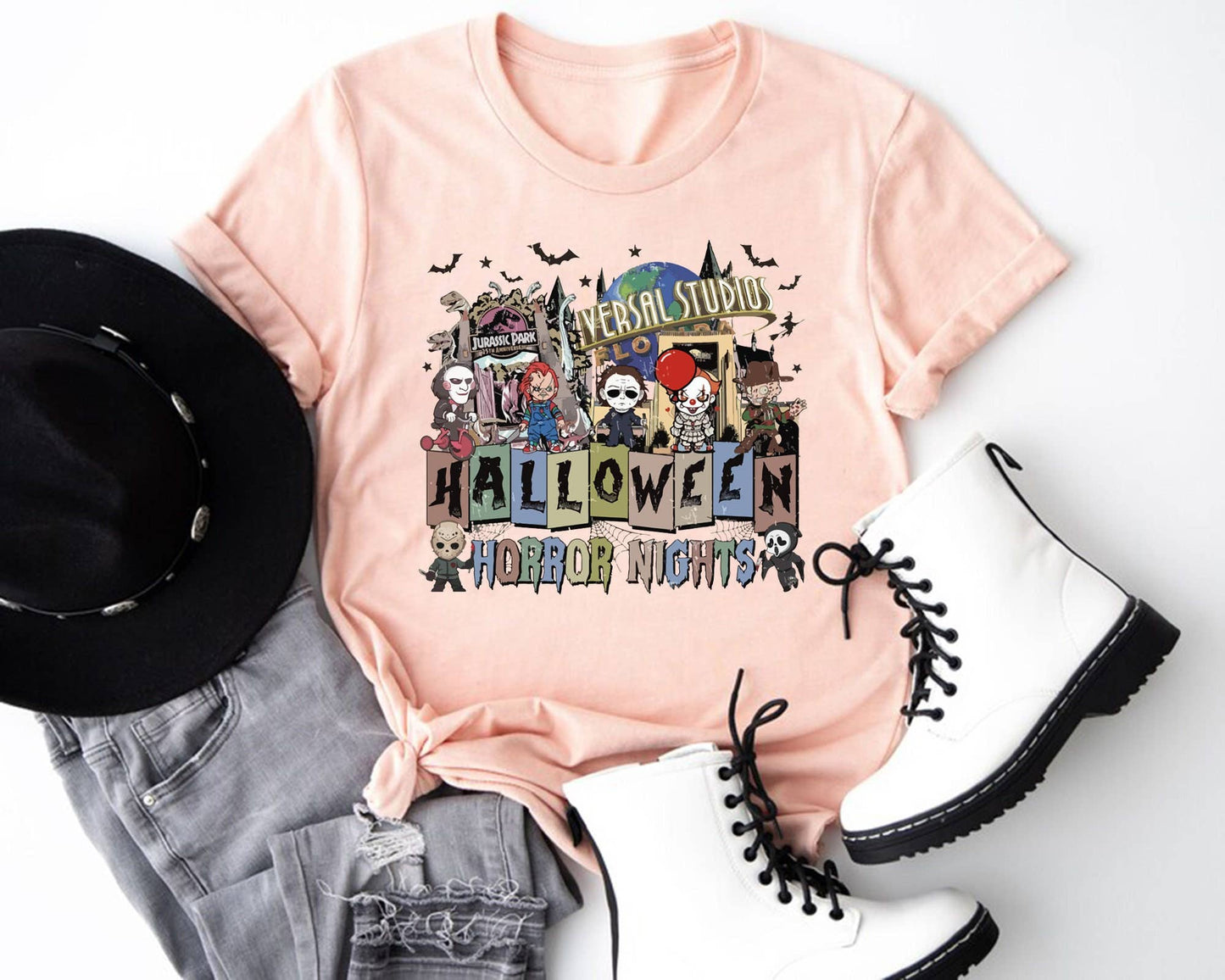 Universal Studios Halloween Horror Shirt - Retro Scary Tee