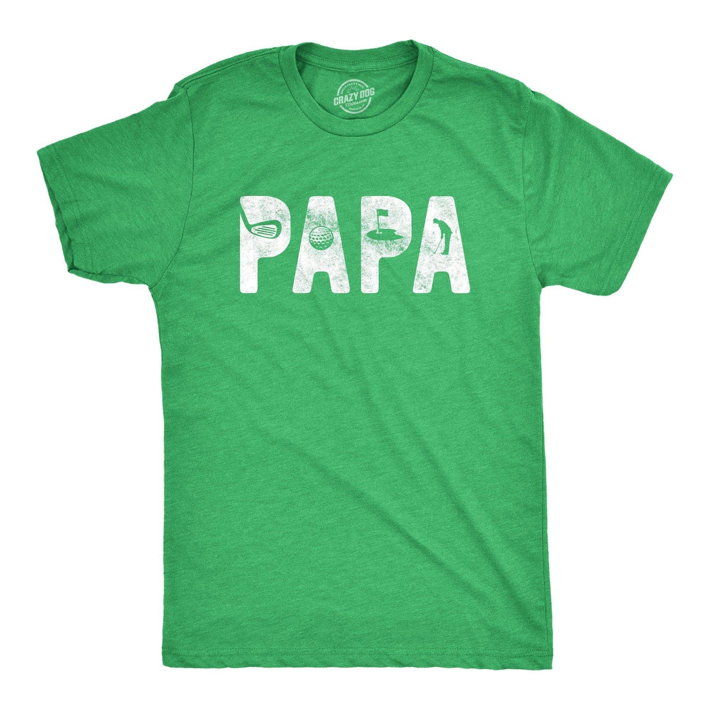 Papa Golf Men's Tshirt Father's Day Graphic Tee Western T