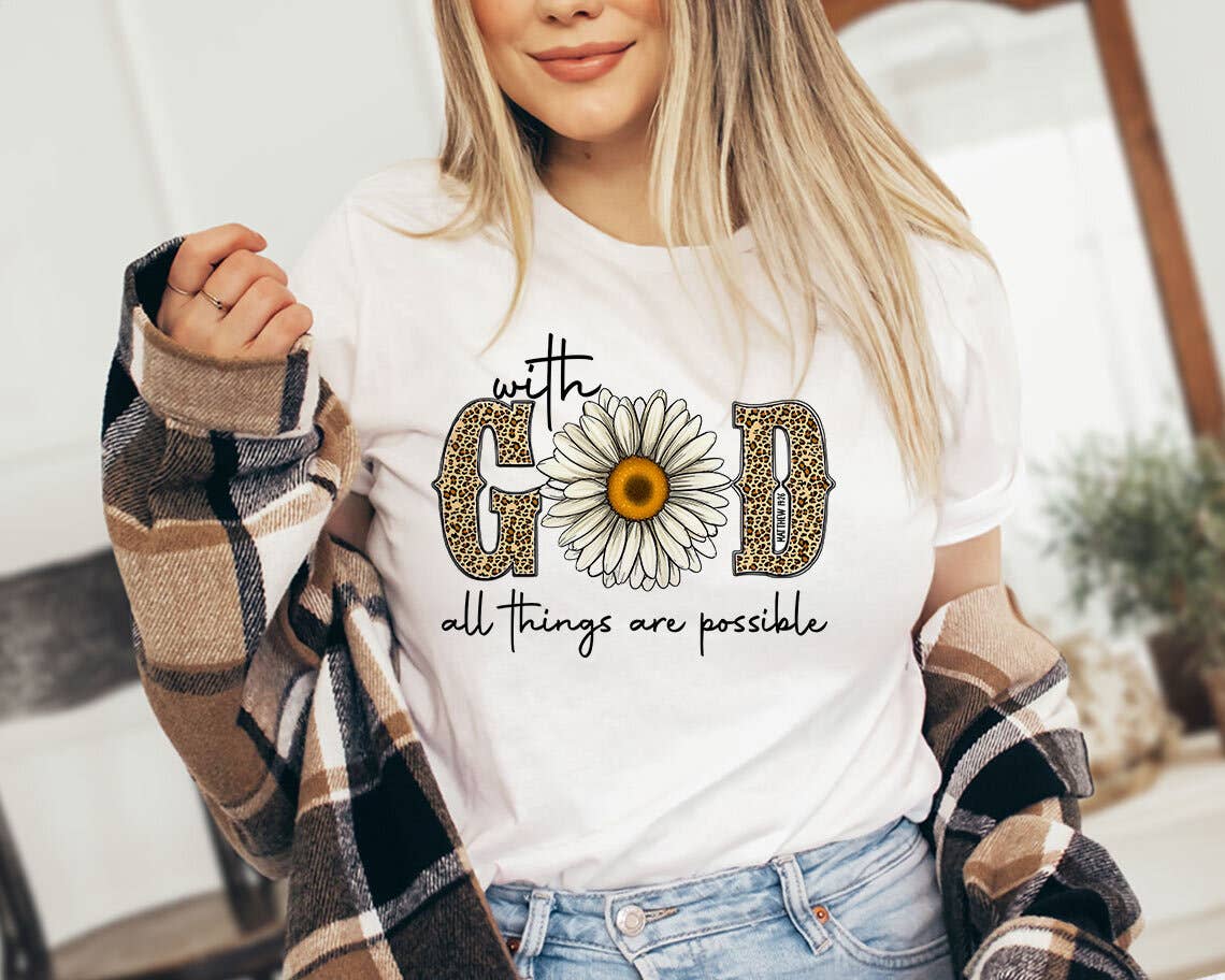 God Sunflower - Christian Church Jesus Easter T-Shirt