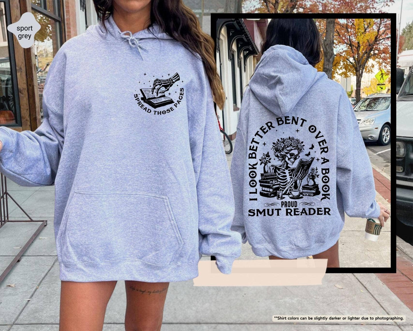 Dark Academia Bookish Hoodie, Proud Smut Reader Sweat