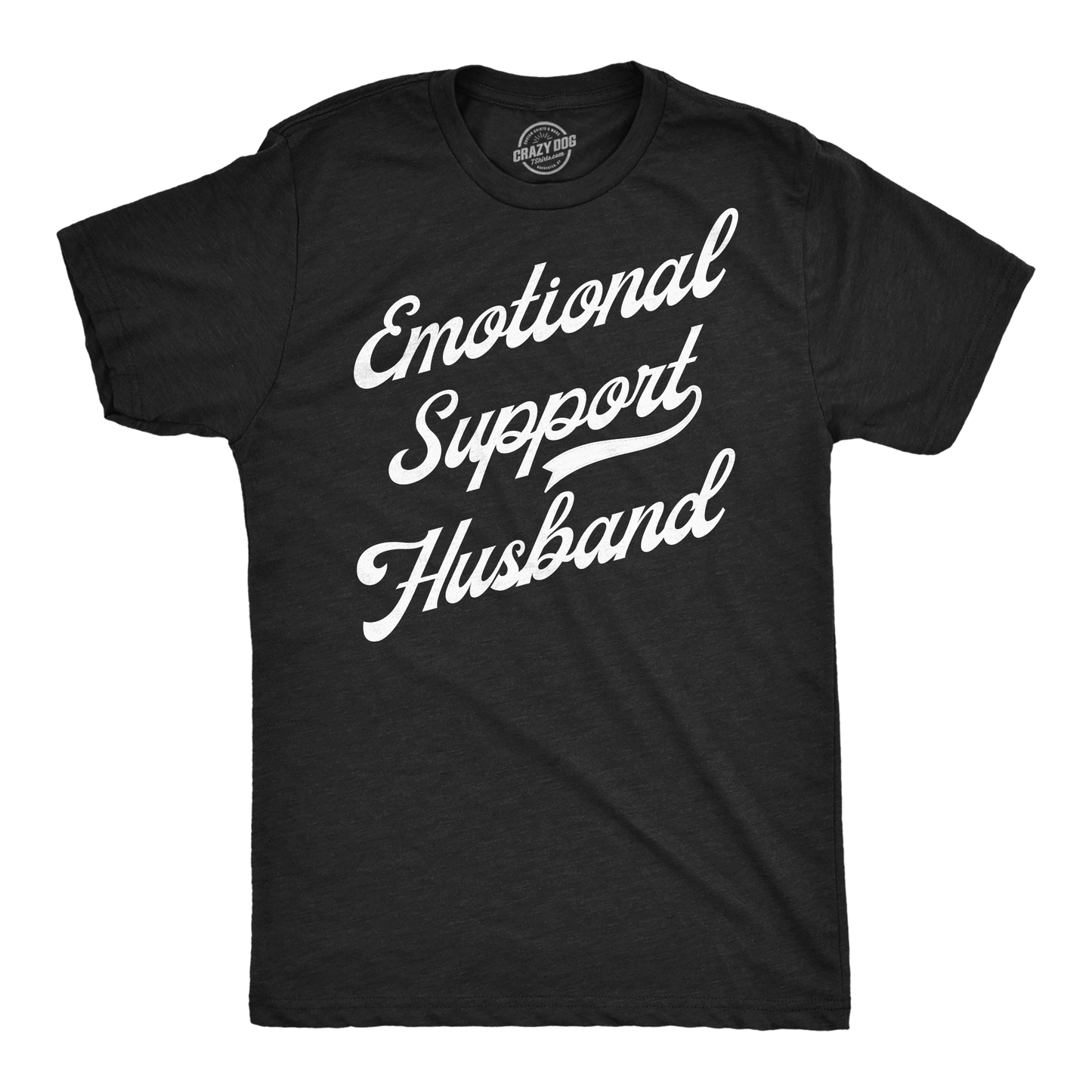 Emotional Support Husband Men's T Shirt Sarcastic Graphic