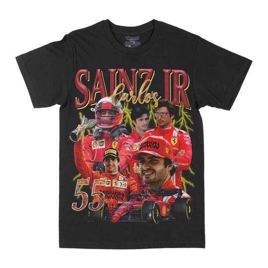 Limited Carlos Sainz Jr Vintage Racing Comfort T-Shirt