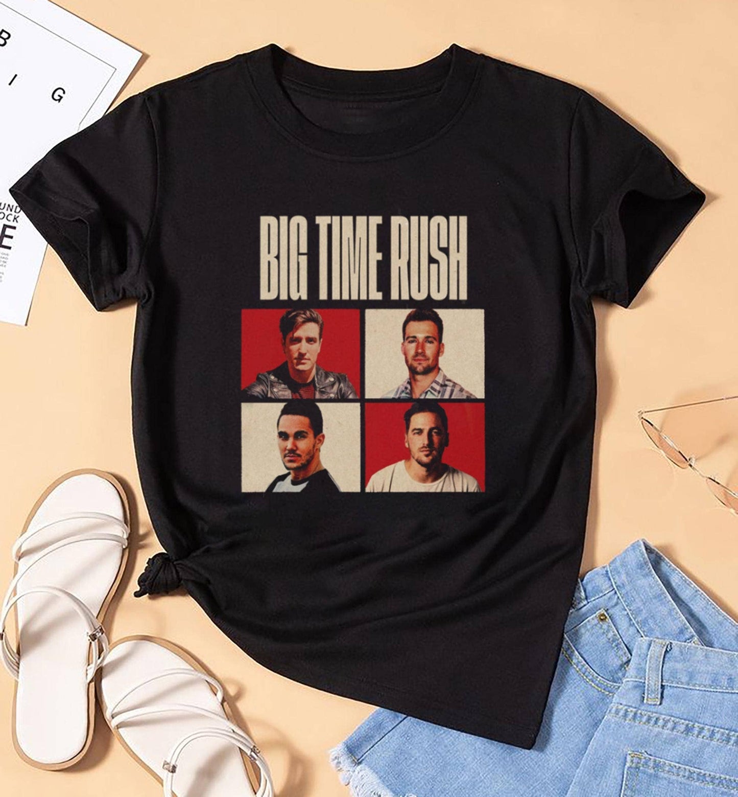 Big Time Rush 2025 Tour Vintage Merch Shirt