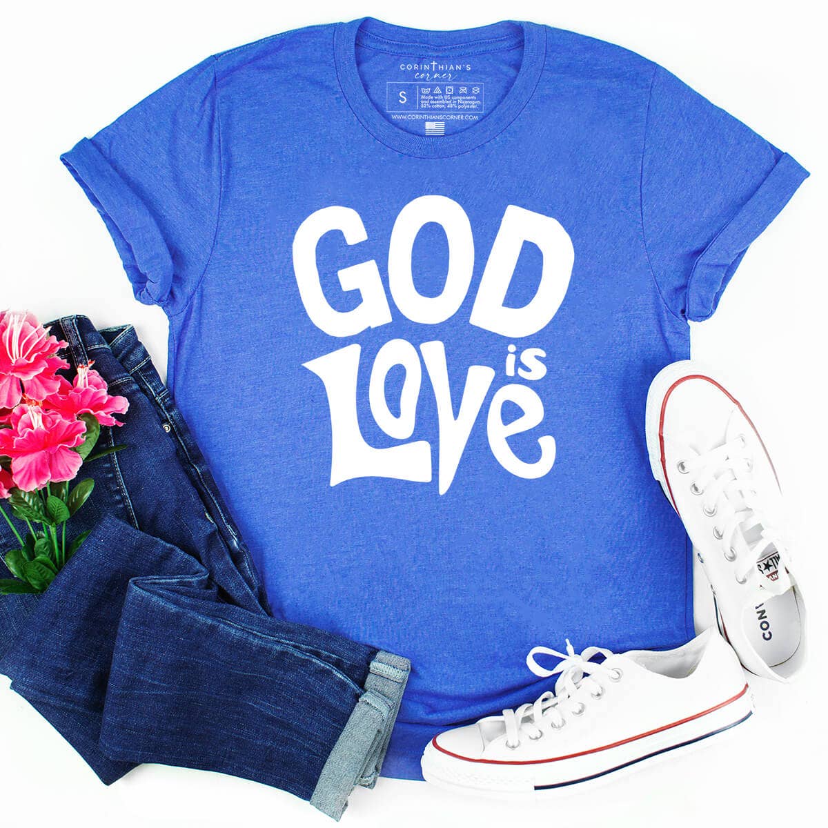 God Is Love Graphic Christian Shirt