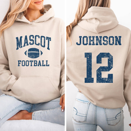 Custom Football Mom Personalized Game Day Jersey Number