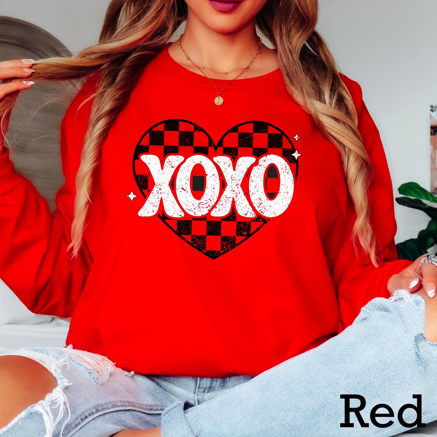 Xoxo Valentine’S Day Long Sleeve Shirt | Gildan