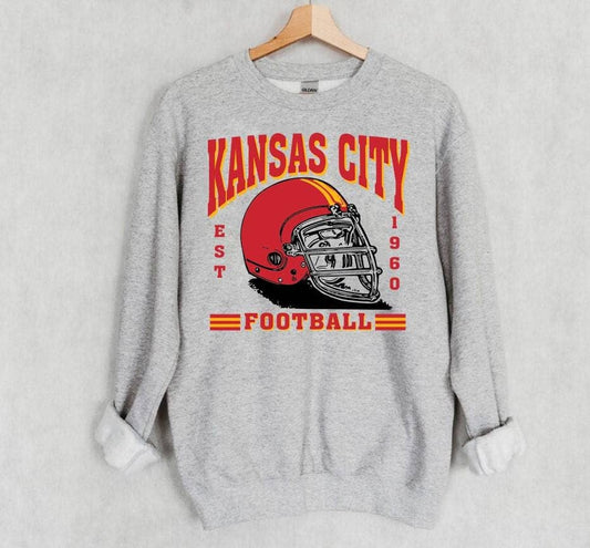 Kansas City Football Est 1960 Retro Sweatshirt For Dad