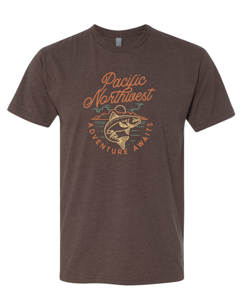 Angler T-Shirt Heather Brown