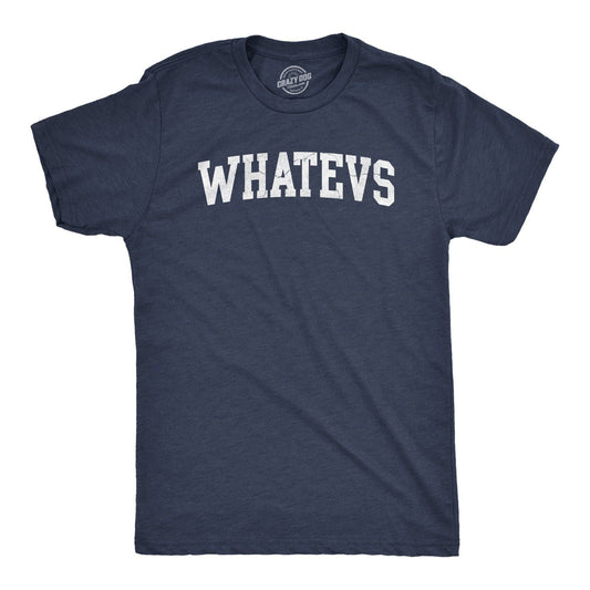Whatevs Men's Tshirt Sarcastic Graphic Tee Western T