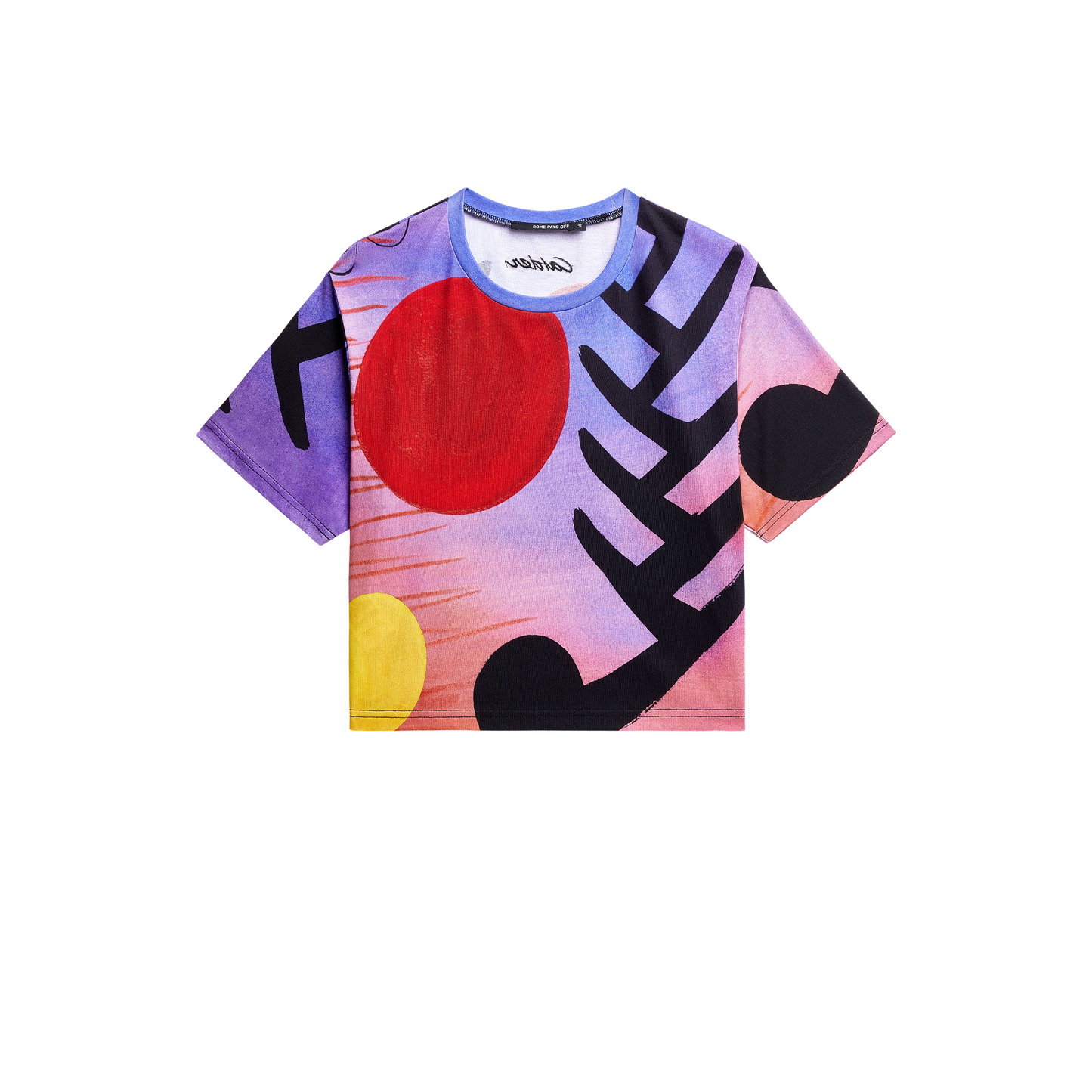 Calder “Untitled (1947)” All-Over Print Cropped T-Shirt