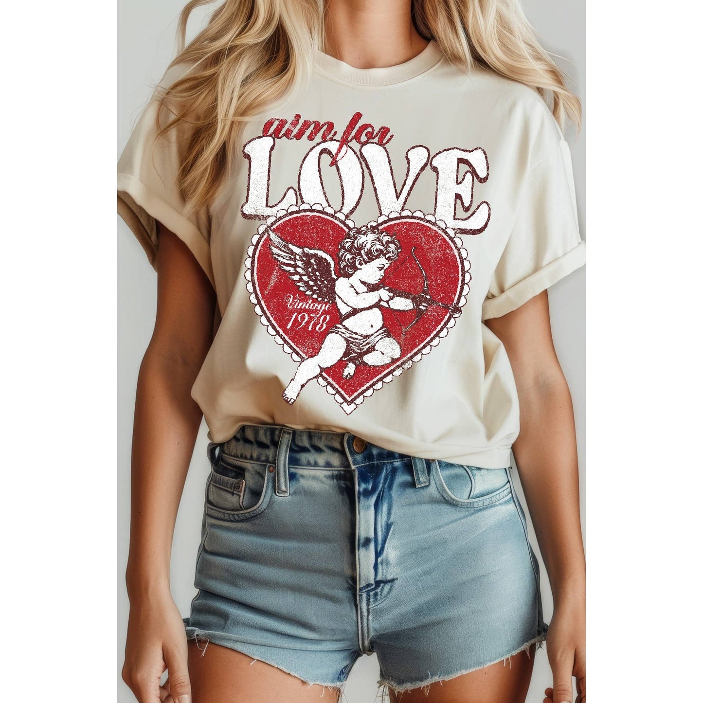 Cupid Aim For Love - Short Sleeve T Shirt