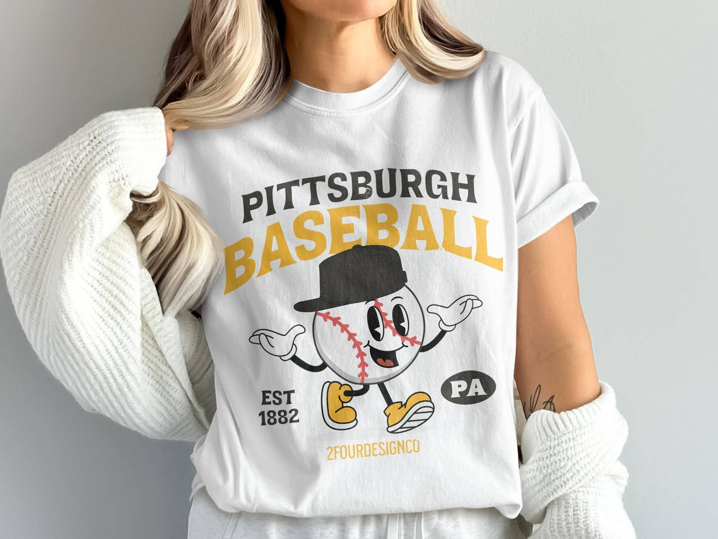 Pittsburgh Baseball Vintage Garment-Dyed T-Shirt