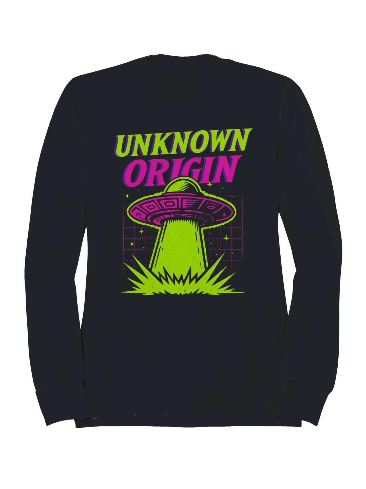 Ufo Neon Art - Unknown Origin Women's Sweatshirt