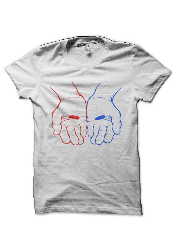 Red Pill or Blue Pill? The Matix White T-Shirt