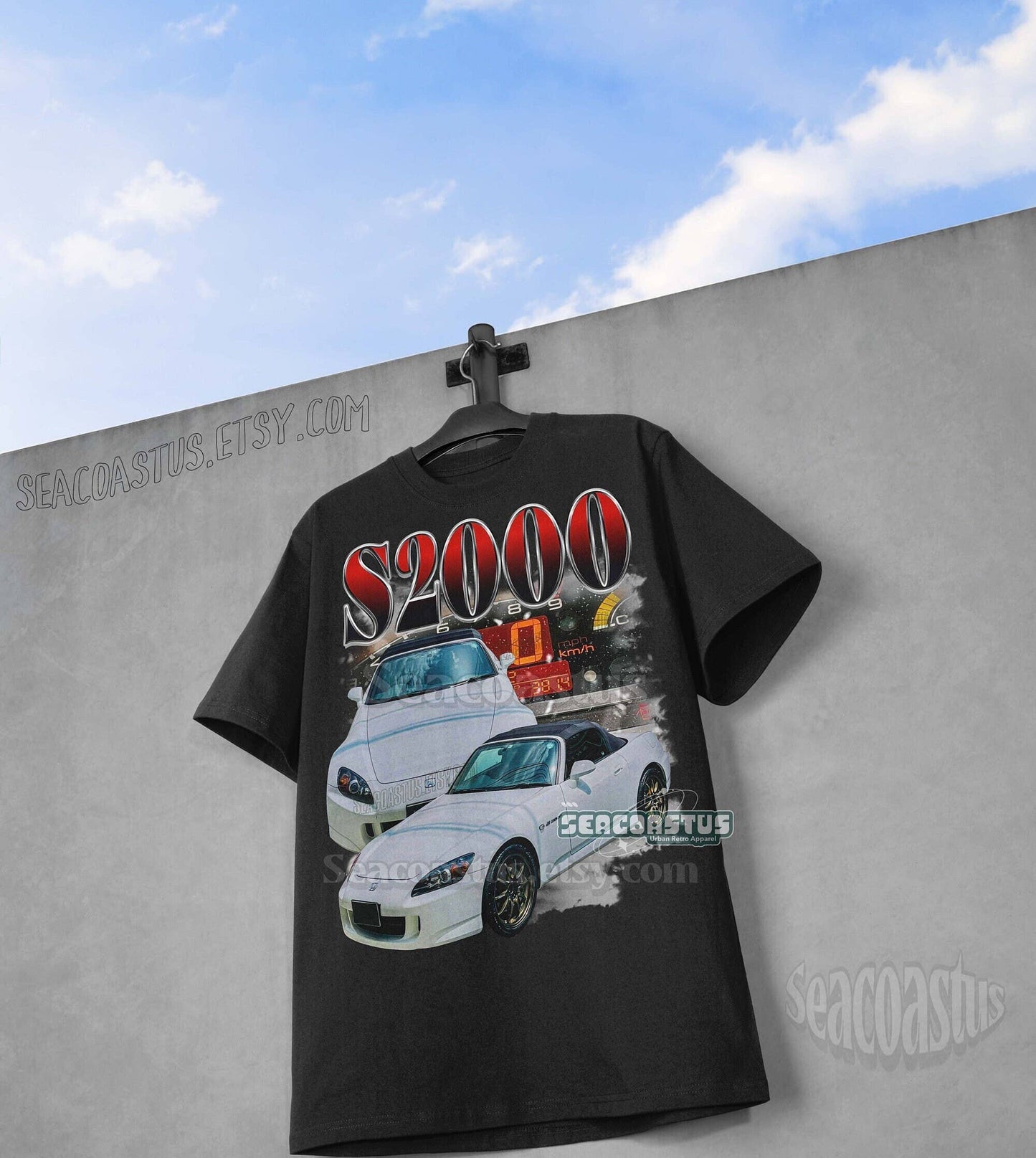 Honda S2000 Vintage T-Shirt Retro 90's Graphic Tee