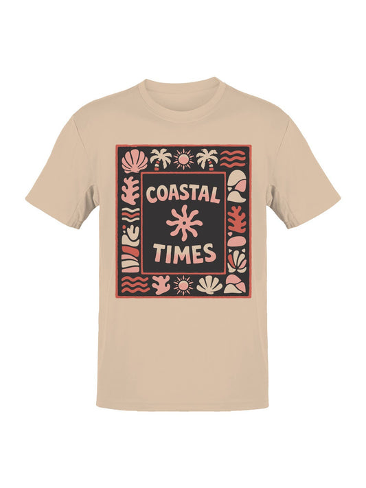 Coastal Times Ocean Vibes Art Men's T-Shirt