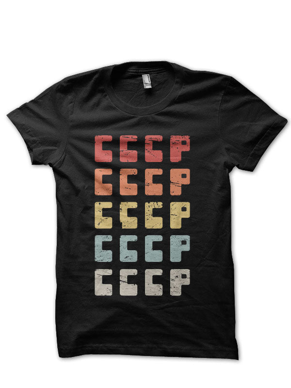 CCCP – Retro Soviet Union Text T-Shirt