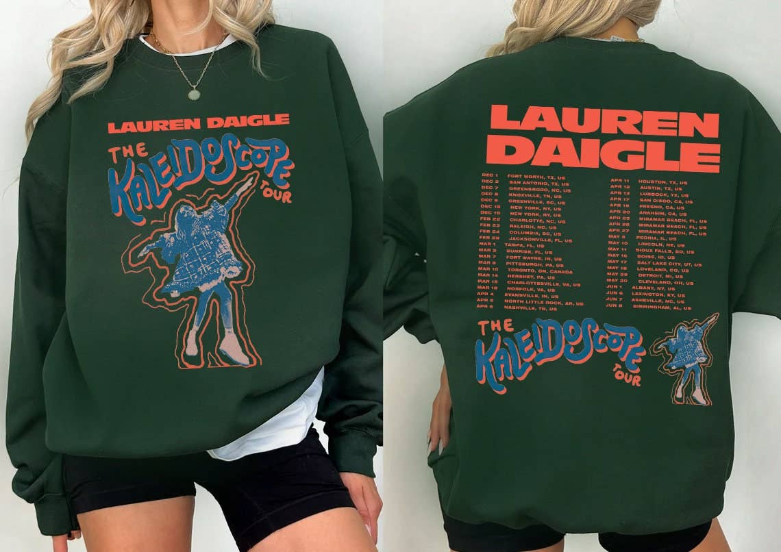 Lauren Daigle the Kaleidoscope Tour Sweatshirt Tour Dates
