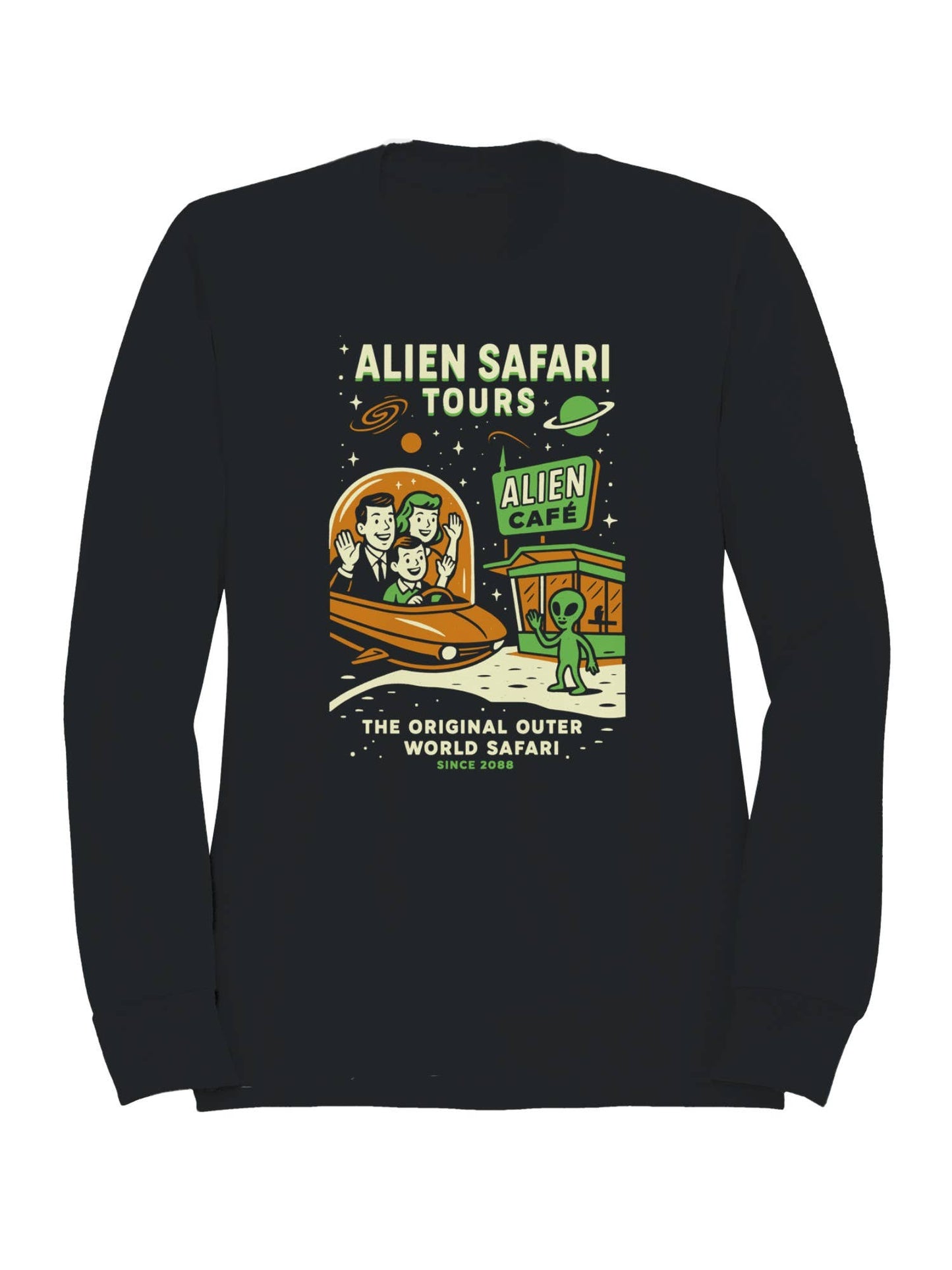 Alien Safari Tours Vintage Design Women's Sweatshirt