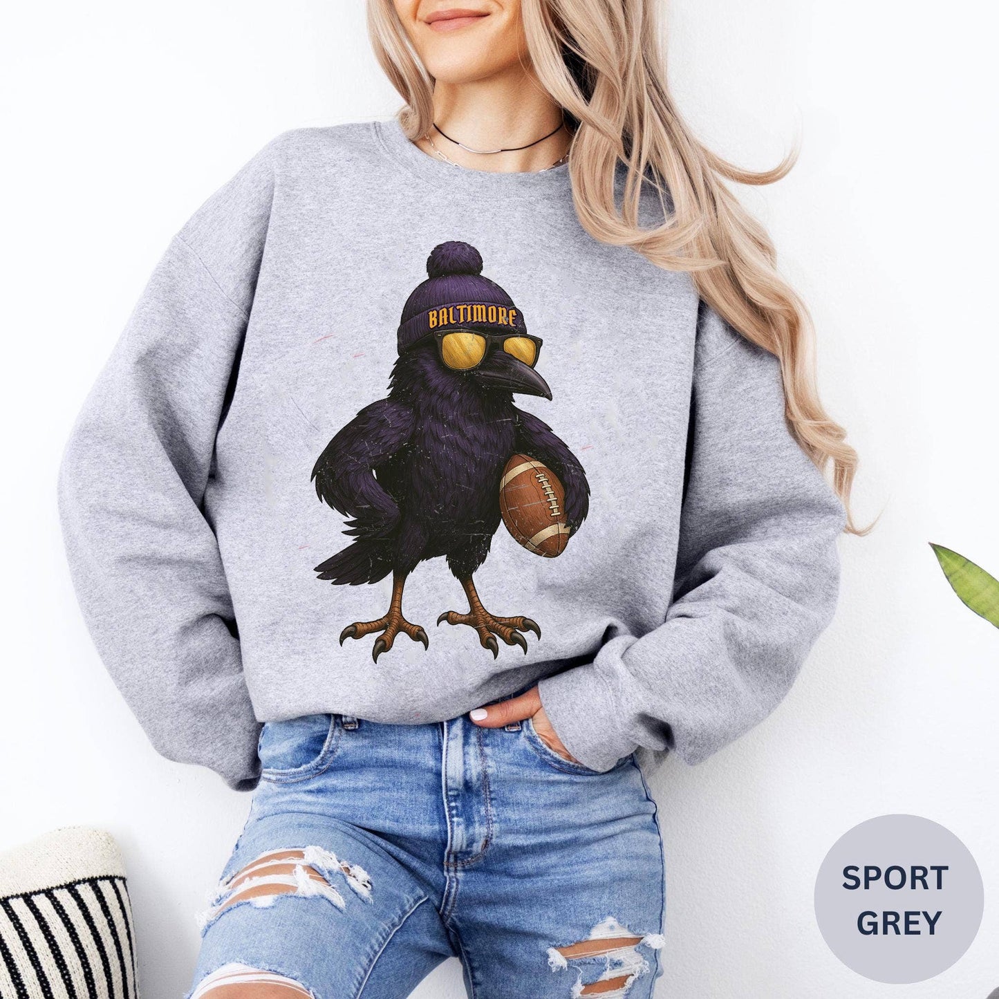 Vintage Baltimore Football Sweatshirt, Baltimore Game Day