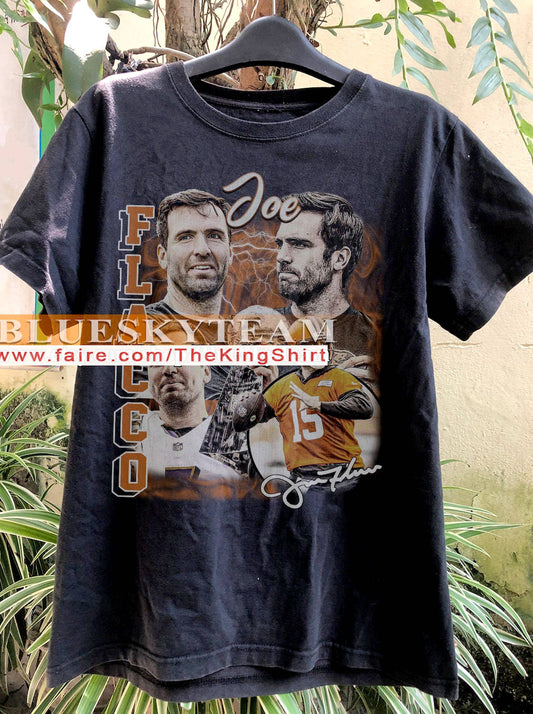 Vintage 90s Joe Flacco Shirt, Retro Football Oversized Tee