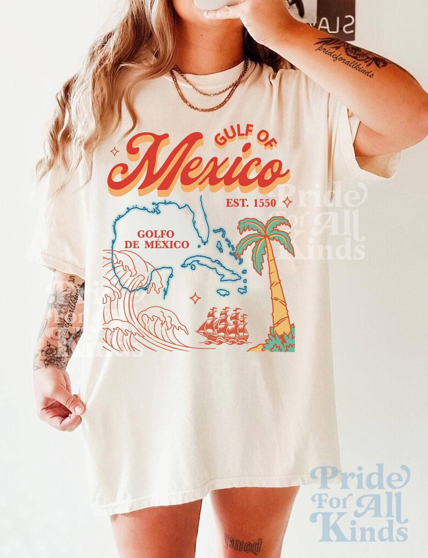 Fight Fascism Gulf of Mexico Liberal Feminist Shirt