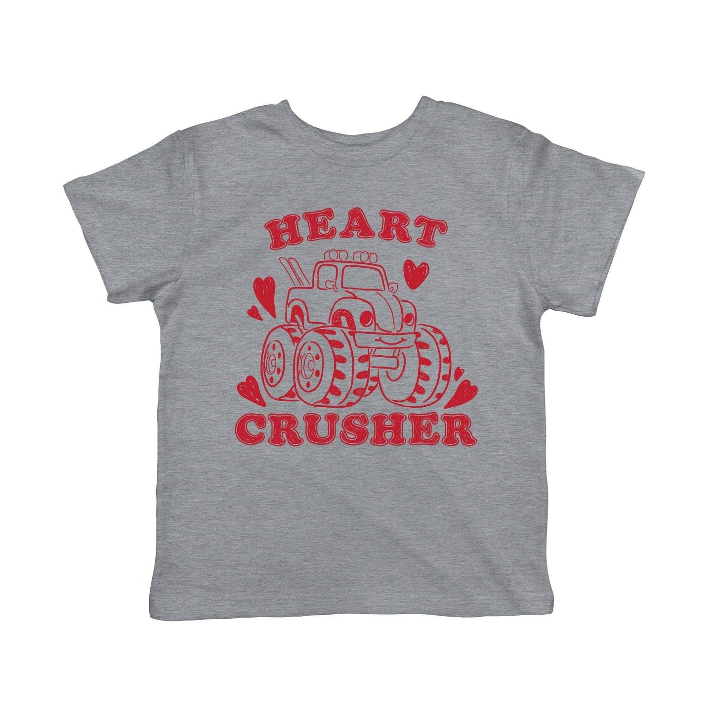 Heart Crusher Toddler Tshirt Valentine's Day Graphic Tee
