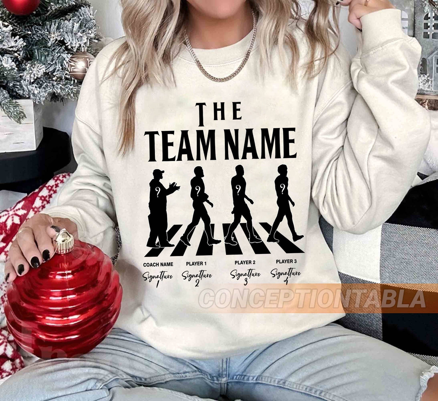 Custom Football Team Abbey Road Signature Sweatshirt
