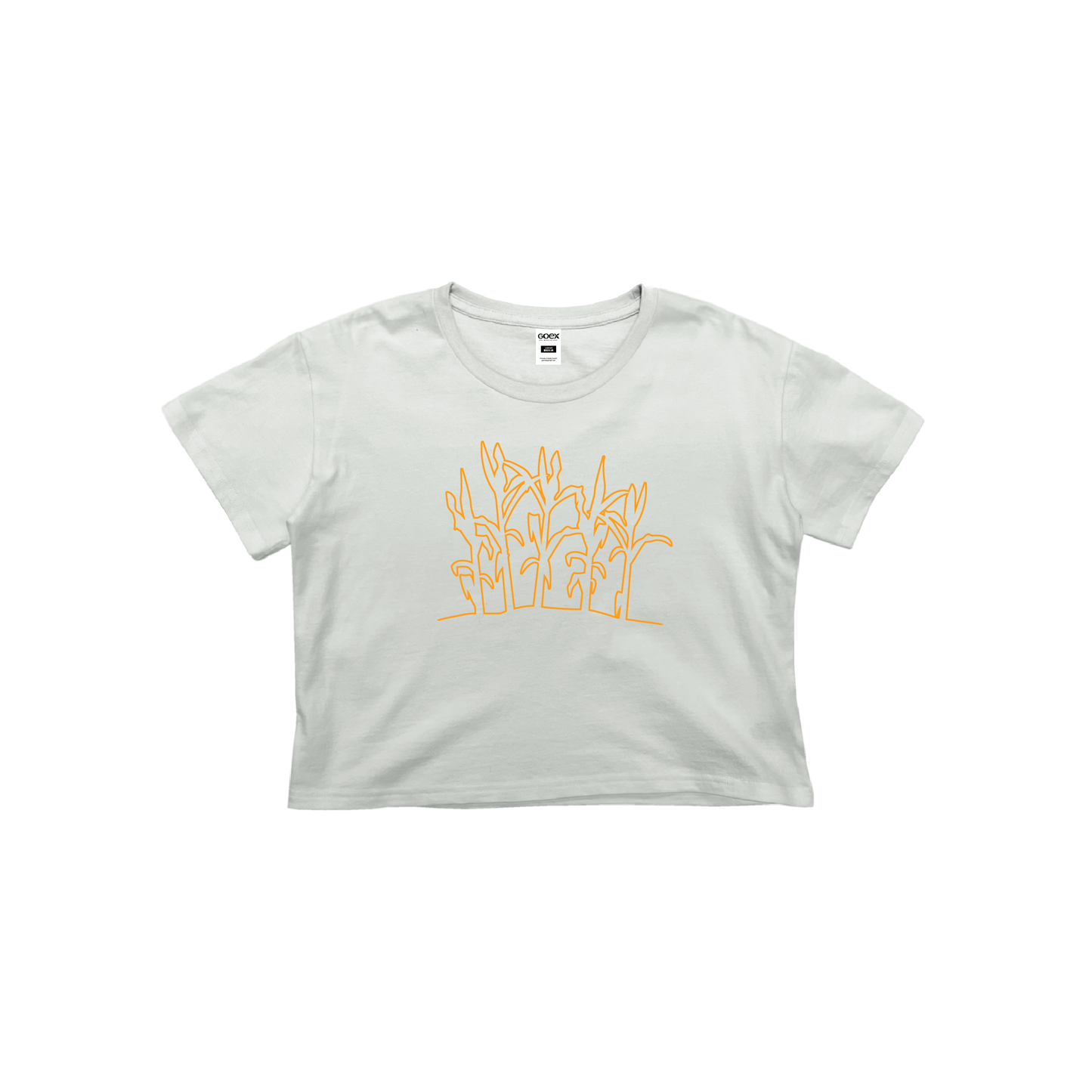 Crop Top Graphic Tee - White - 12pk