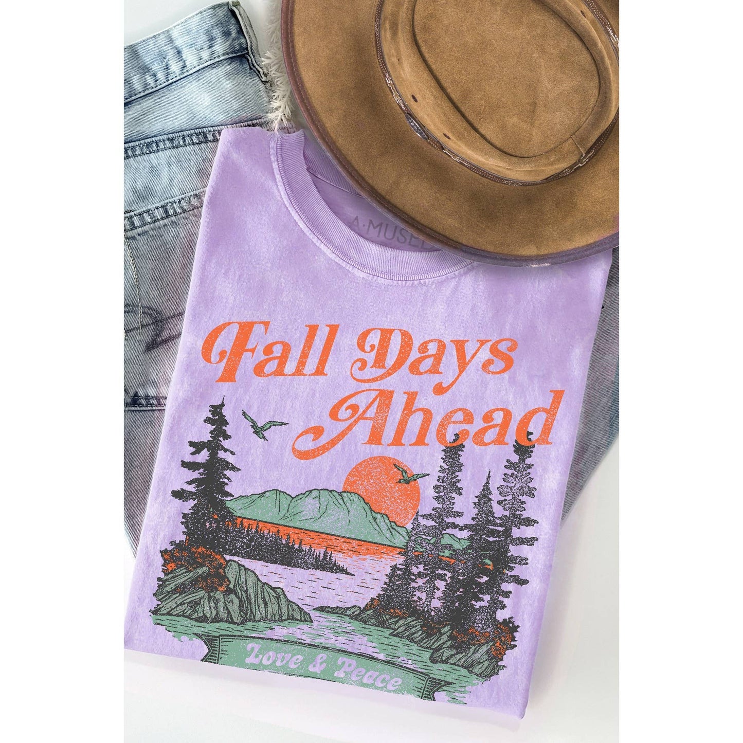 Fall Days Ahead - Mineral Wash T Shirt